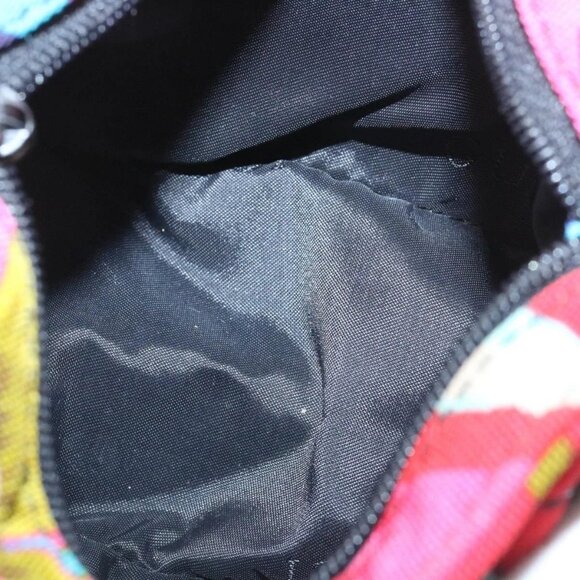 GUCCI Floral Pouch Nylon Pink Auth fm1065 - Picture 10 of 16